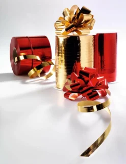 Discount DecoWoerner Ringelband Metallic, 5 Mm, 250 M, gold