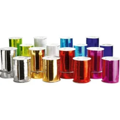 Sale DecoWoerner Ringelband Metallic, 31 Mm, 50 M, silber