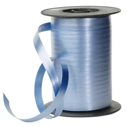 Clearance DecoWoerner Ringelband Pastell, 10 Mm, 150 M, Stein blau