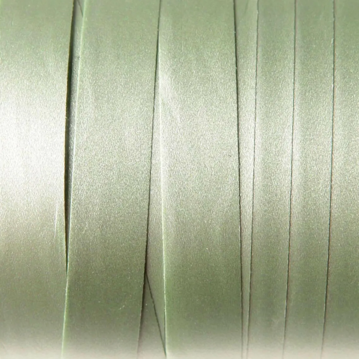 Best DecoWoerner Ringelband Pastell, 10 Mm, 150 M, Salbei grün