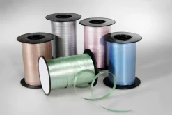 Best DecoWoerner Ringelband Pastell, 10 Mm, 150 M, Salbei grün
