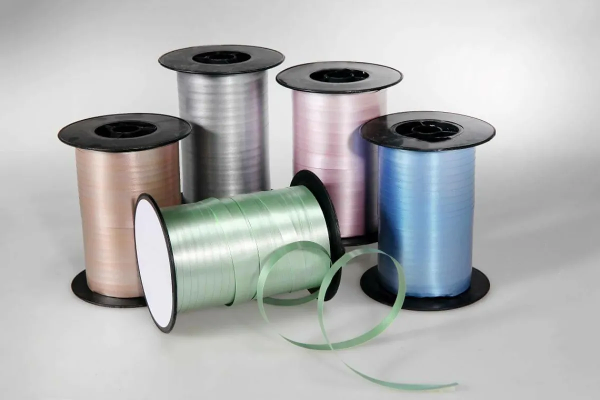 Best DecoWoerner Ringelband Pastell, 10 Mm, 150 M, Salbei grün