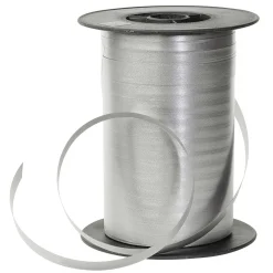 Best DecoWoerner Ringelband Pastell, 10 Mm, 150 M, Perl Grau