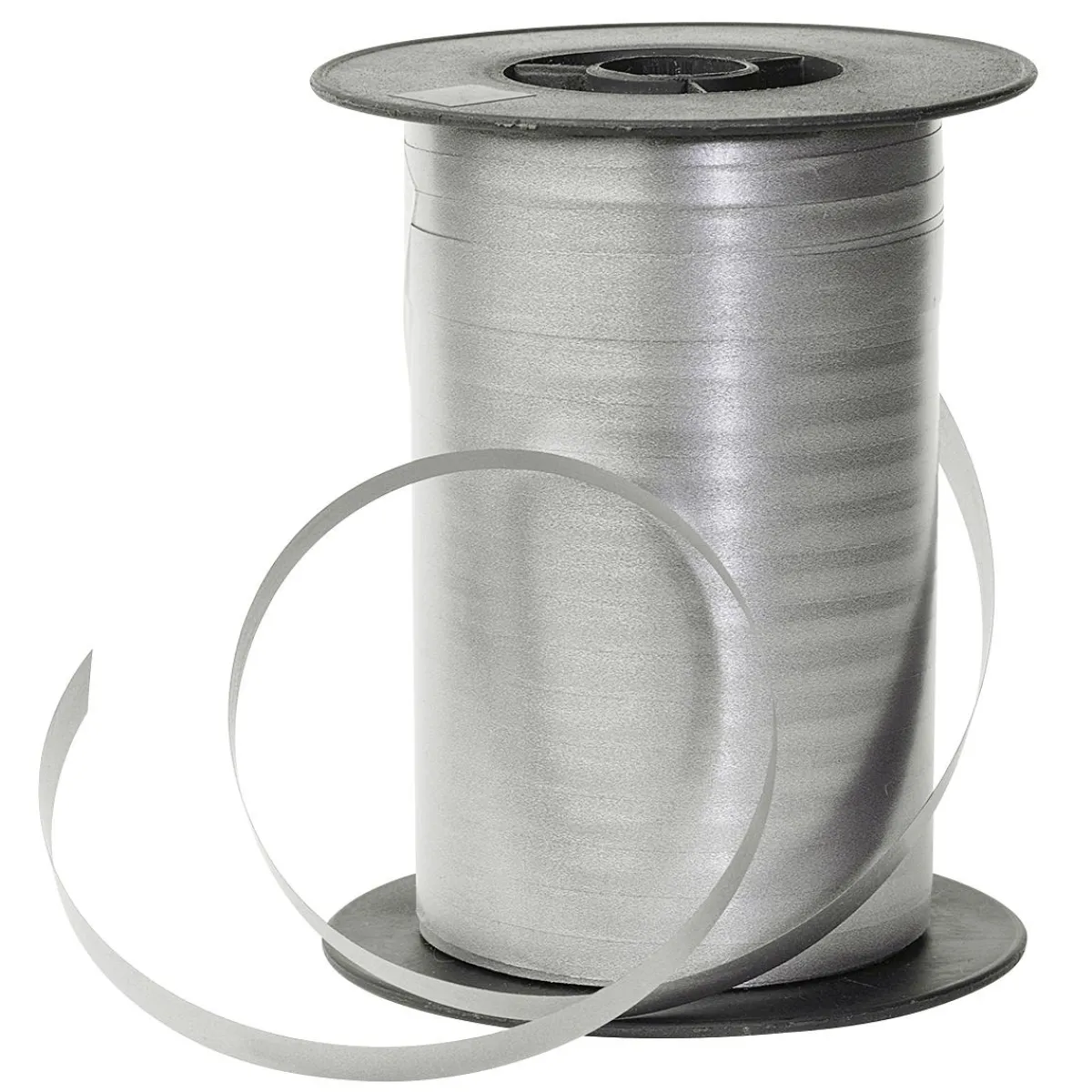 Best DecoWoerner Ringelband Pastell, 10 Mm, 150 M, Perl Grau