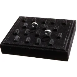 Hot DecoWoerner Ring-Präsenter Für 18 Ringe, schwarz