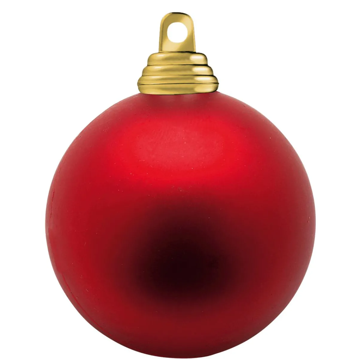 DecoWoerner e, Matte Weihnachtskugeln Aus Schwer Entflammbarem Kunststoff, 6 Cm Ø – 24 Stück rot