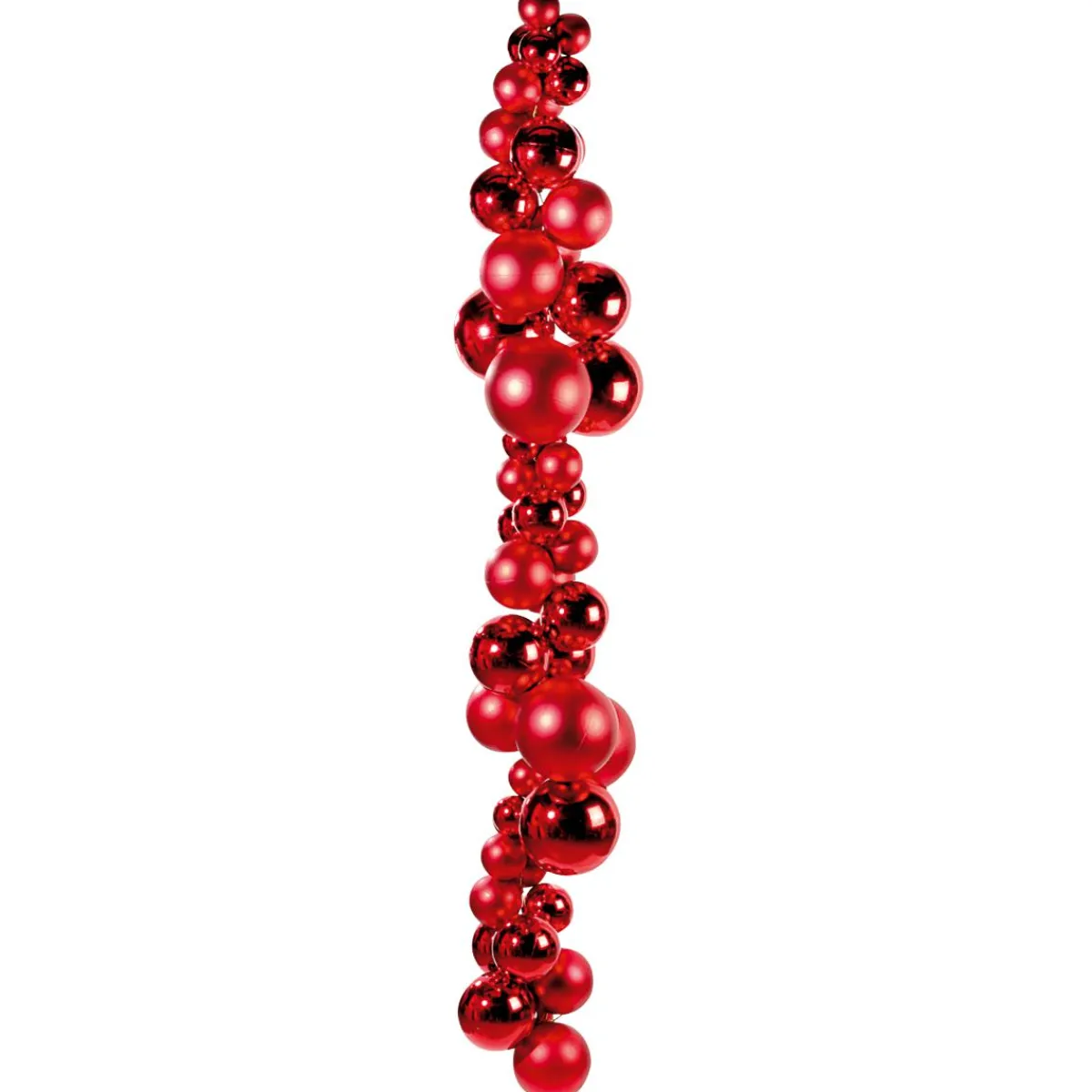 DecoWoerner e, Matte Weihnachtskugeln Aus Schwer Entflammbarem Kunststoff, 6 Cm Ø – 24 Stück rot