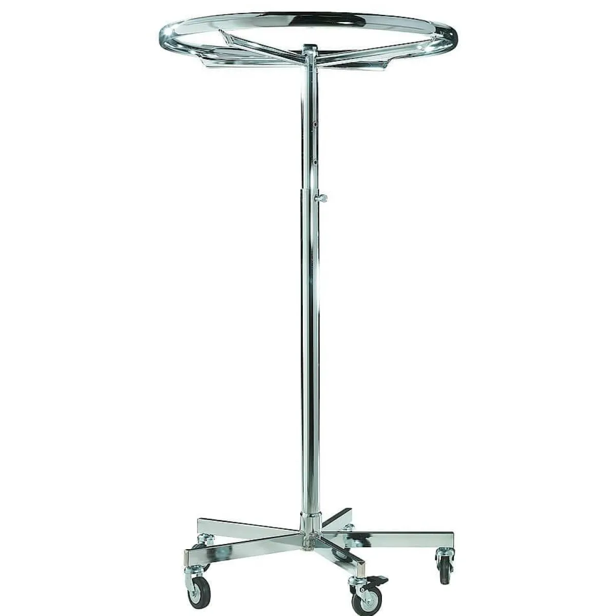 Hot DecoWoerner Rundständer 80 Cm Ø, Höhenverstellbar silber