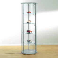 Sale DecoWoerner Rund-Vitrine, 180 Cm Hoch transparent