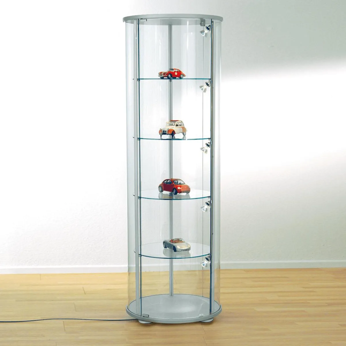 Sale DecoWoerner Rund-Vitrine, 180 Cm Hoch transparent