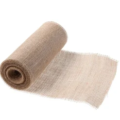 Hot DecoWoerner Rupfen Jute Tischläufer 30 Cm, 10 M, Natur braun