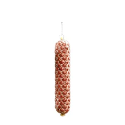 Clearance DecoWoerner Salami Im Netz Lebensmittel-Attrappe 40 Cm rot