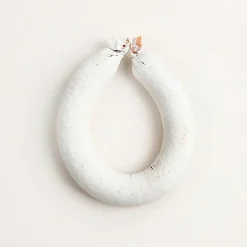 Outlet DecoWoerner Salami-Ring Lebensmittel-Attrappe, 22 Cm weiß
