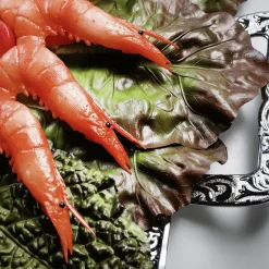 Online DecoWoerner Salatblätter Lebensmittel-Attrappe, Pack à 5 Stück braun
