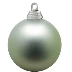 New DecoWoerner Salbeie, Matte Weihnachtskugeln Aus Schwer Entflammbarem Kunststoff, 6 Cm Ø – 24 Stück grün