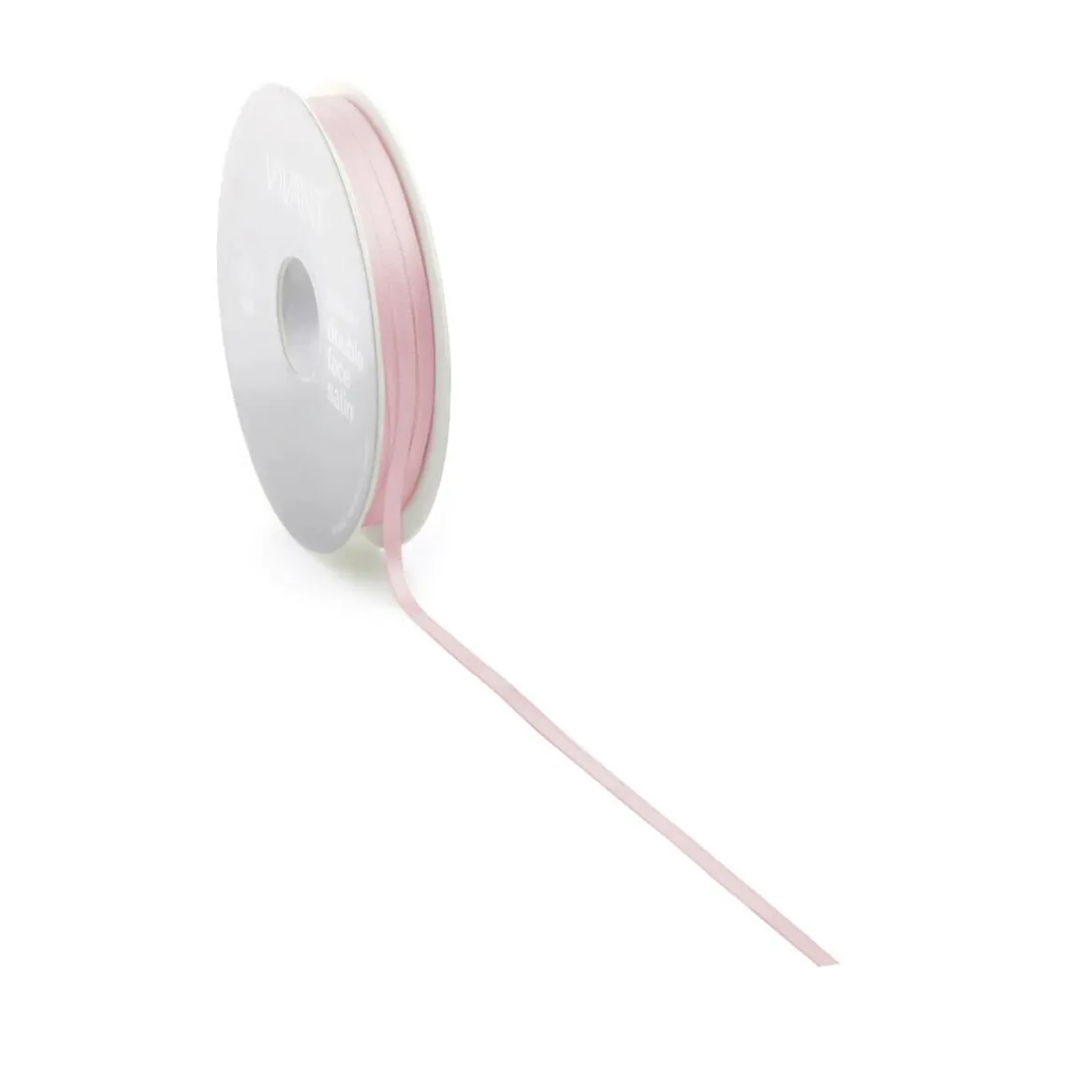 Best DecoWoerner Satinband, 3 Mm X 50 M rosa