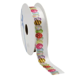 Sale DecoWoerner Satinband Geschenkband Mit Ostereier Motiv, 23 Mm, 20 M mehrfarbig