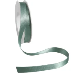 Clearance DecoWoerner Satinband Glitter, 15 Mm, 20 M, Mint grün