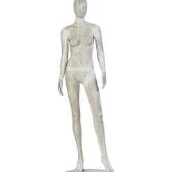 Sale DecoWoerner Schaufensterpuppe Weiblich SCULPTURE, Gerade Stehend Grau