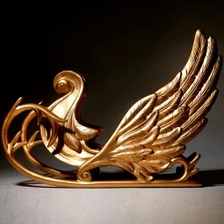 Outlet DecoWoerner Schlitten “Phantasia“ 180 Cm Lang, gold