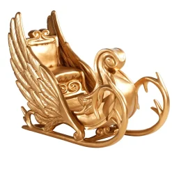 Outlet DecoWoerner Schlitten “Phantasia“ 180 Cm Lang, gold