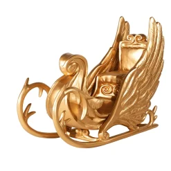 Outlet DecoWoerner Schlitten “Phantasia“ 180 Cm Lang, gold