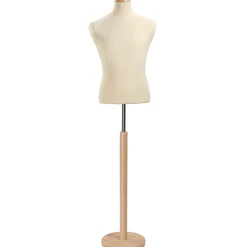 Outlet DecoWoerner Schneiderpuppe Männlich, Büste 65 Cm, Ecru/eiche Hell Beige