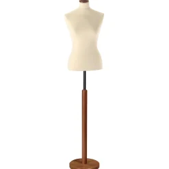 Outlet DecoWoerner Schneiderpuppe Weiblich, Büste 63 Cm, Ecru/walnuss braun