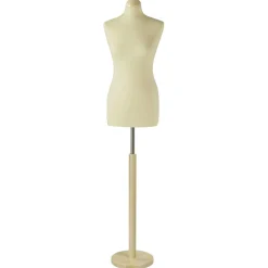 Online DecoWoerner Schneiderpuppe Weiblich, Büste 72 Cm, Ecru/eiche Hell weiß