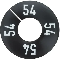 Hot DecoWoerner Schwarze Größenscheibe Mit Konfektionsgröße 54 weiß