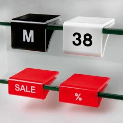 Sale DecoWoerner e Regalbodenaufstecker Für Glasplatten Größe XS schwarz
