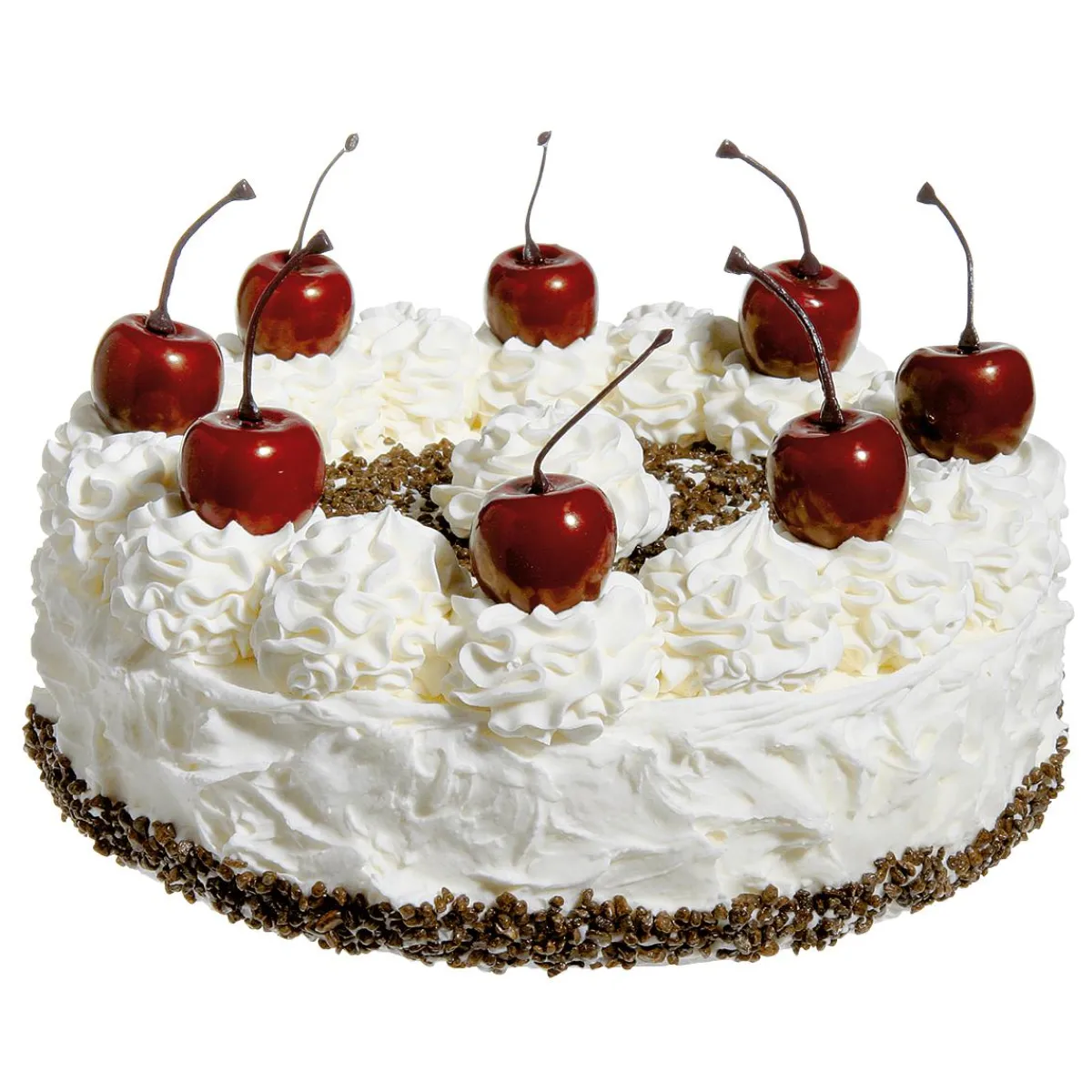 Clearance DecoWoerner Schwarzwälder Kirschtorte Attrappe weiß
