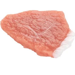 Outlet DecoWoerner Schweinehals-Steak Roh Lebensmittel-Attrappe rot