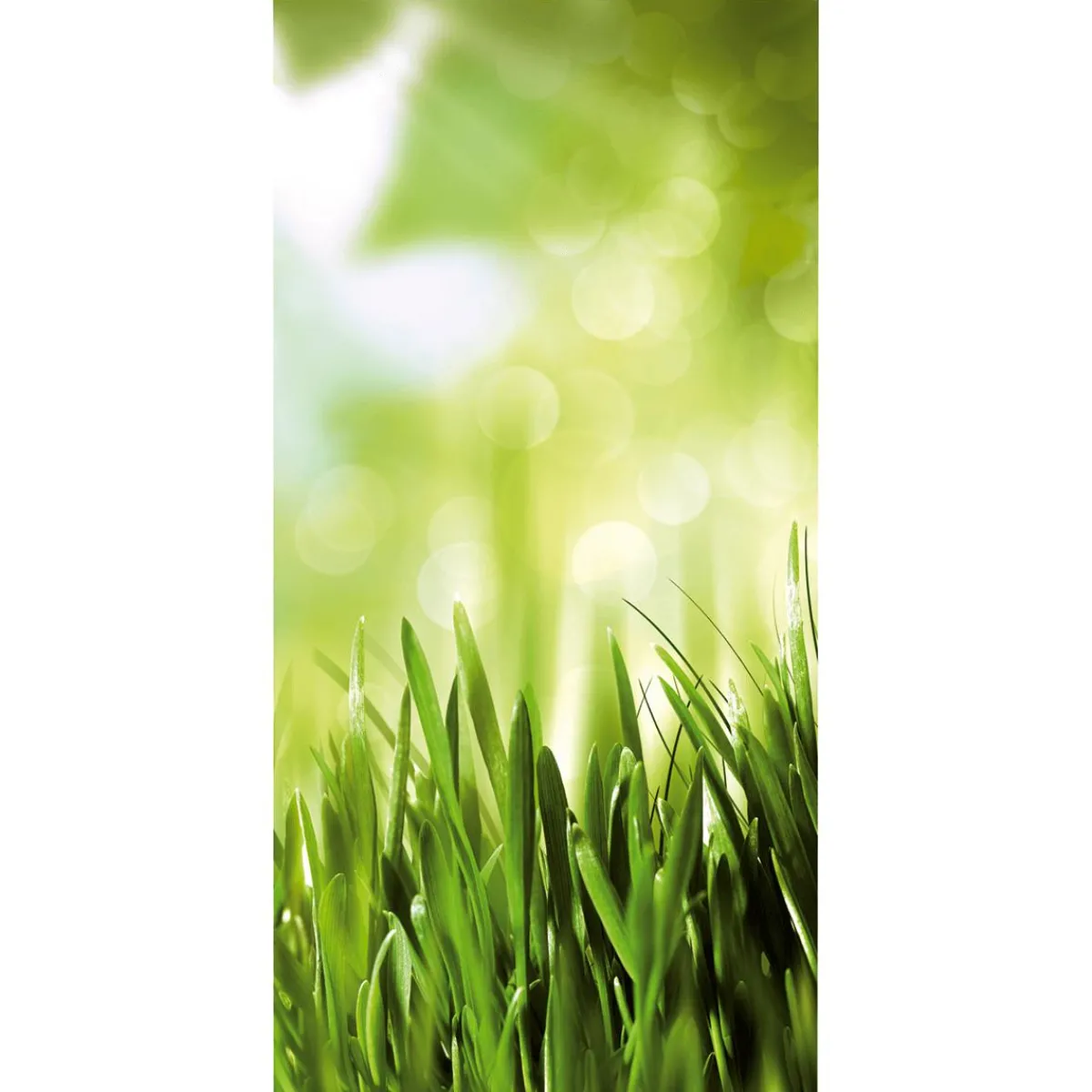 New DecoWoerner Schwer Entflammbarer Stoffbanner "Frühlingsgras" Aus Fahnenstoff 100 X 200 Cm grün