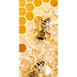 Outlet DecoWoerner Schwer Entflammbarer Stoffbanner "fleißige Honigbiene" Aus Fahnenstoff 100 X 200 Cm gelb
