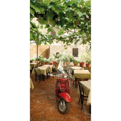Online DecoWoerner Schwer Entflammbarer Stoffbanner „e Vespa“ Aus Fahnenstoff 100 X 200 Cm rot