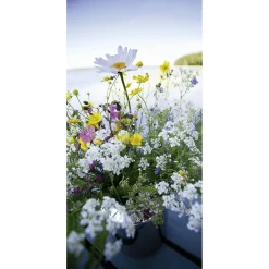 Online DecoWoerner Schwer Entflammbarer Stoffbanner Wiesenblumen 100 X 200 Cm