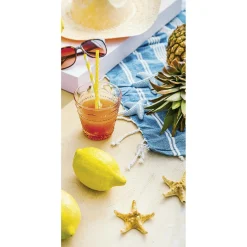 Discount DecoWoerner Schwer Entflammbarer Stoffbanner Strand Cocktail 100 X 200 Cm