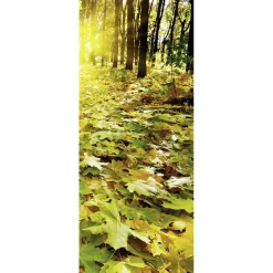 Sale DecoWoerner Schwer Entflammbarer Stoffbanner "Herbstlaub Waldboden" 75 X 180 Cm