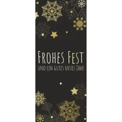 Sale DecoWoerner Schwer Entflammbarer Stoffbanner "Frohes Fest" 75 X 180 Cm