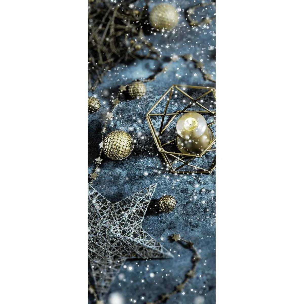 Outlet DecoWoerner Schwer Entflammbarer Stoffbanner "Winterschmuck" 75 X 180 Cm