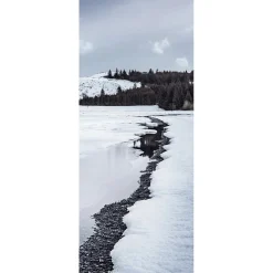Clearance DecoWoerner Schwer Entflammbarer Stoffbanner "Winterbach" 75 X 180 Cm