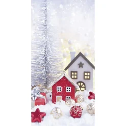 Best DecoWoerner Schwer Entflammbarer Stoffbanner "Weihnachtsdeko" 100 X 200 Cm
