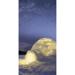 Outlet DecoWoerner Schwer Entflammbarer Stoffbanner "Iglu" 100 X 200 Cm