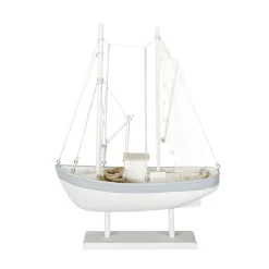 Clearance DecoWoerner Segelboot 60 Cm X 43 Cm X 14 Cm weiß