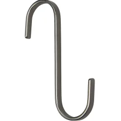 DecoWoerner S-Haken, 12 Cm Lang, Anthrazit Matt Kleiderbügel schwarz