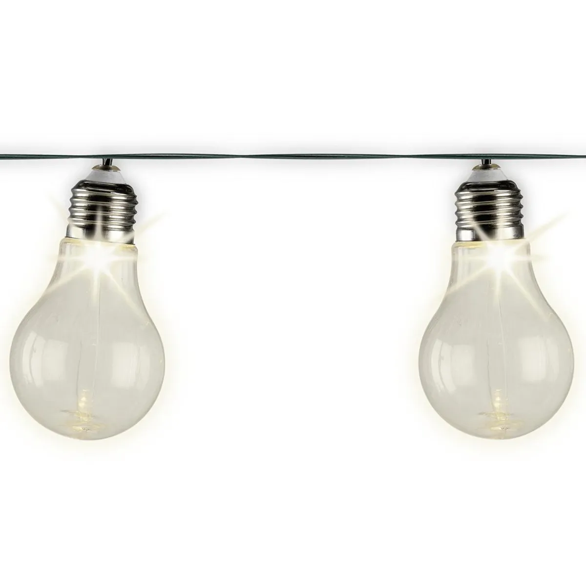 Online DecoWoerner Solar Glühbirnen LED Lichterkette 450 Cm transparent