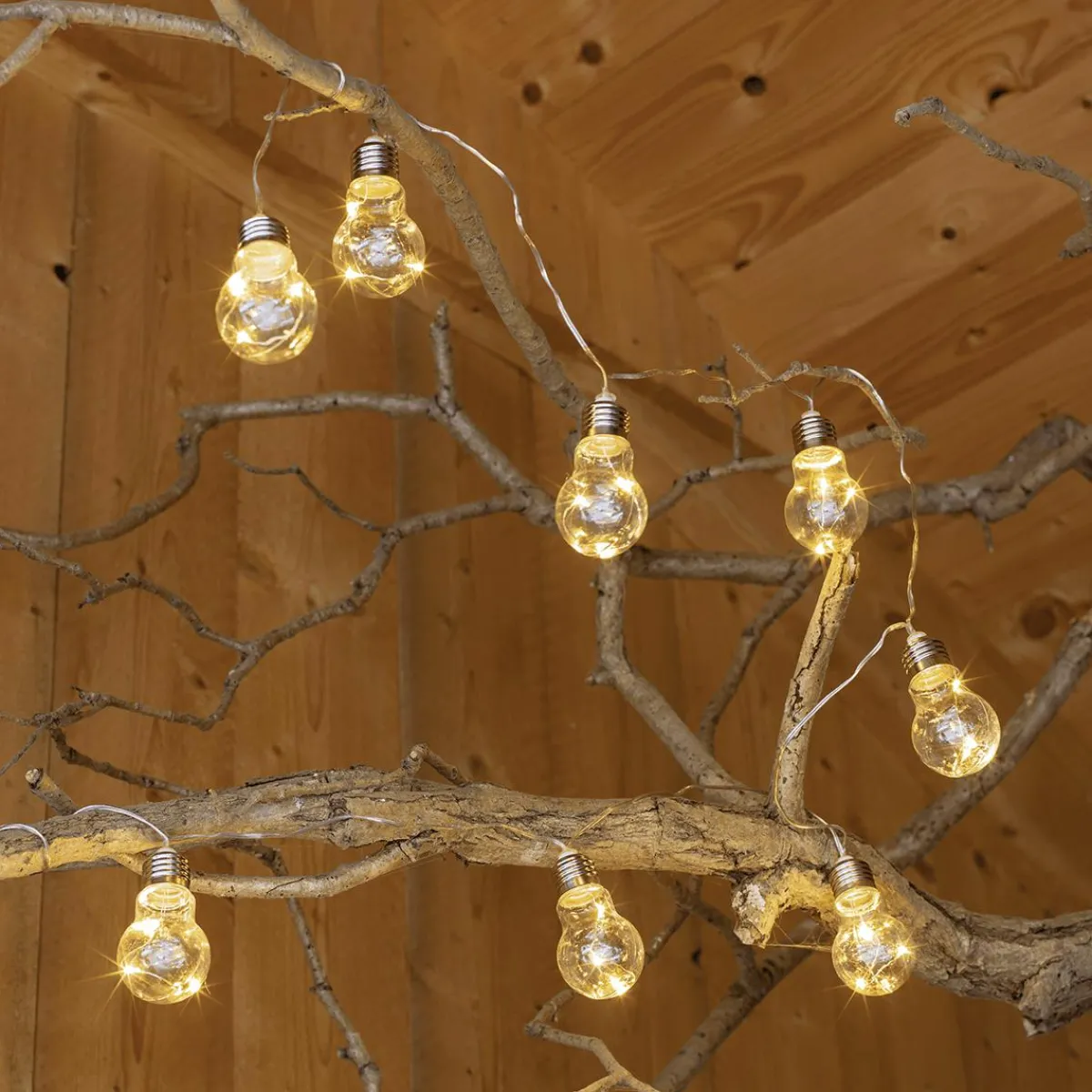 Online DecoWoerner Solar Glühbirnen LED Lichterkette 450 Cm transparent