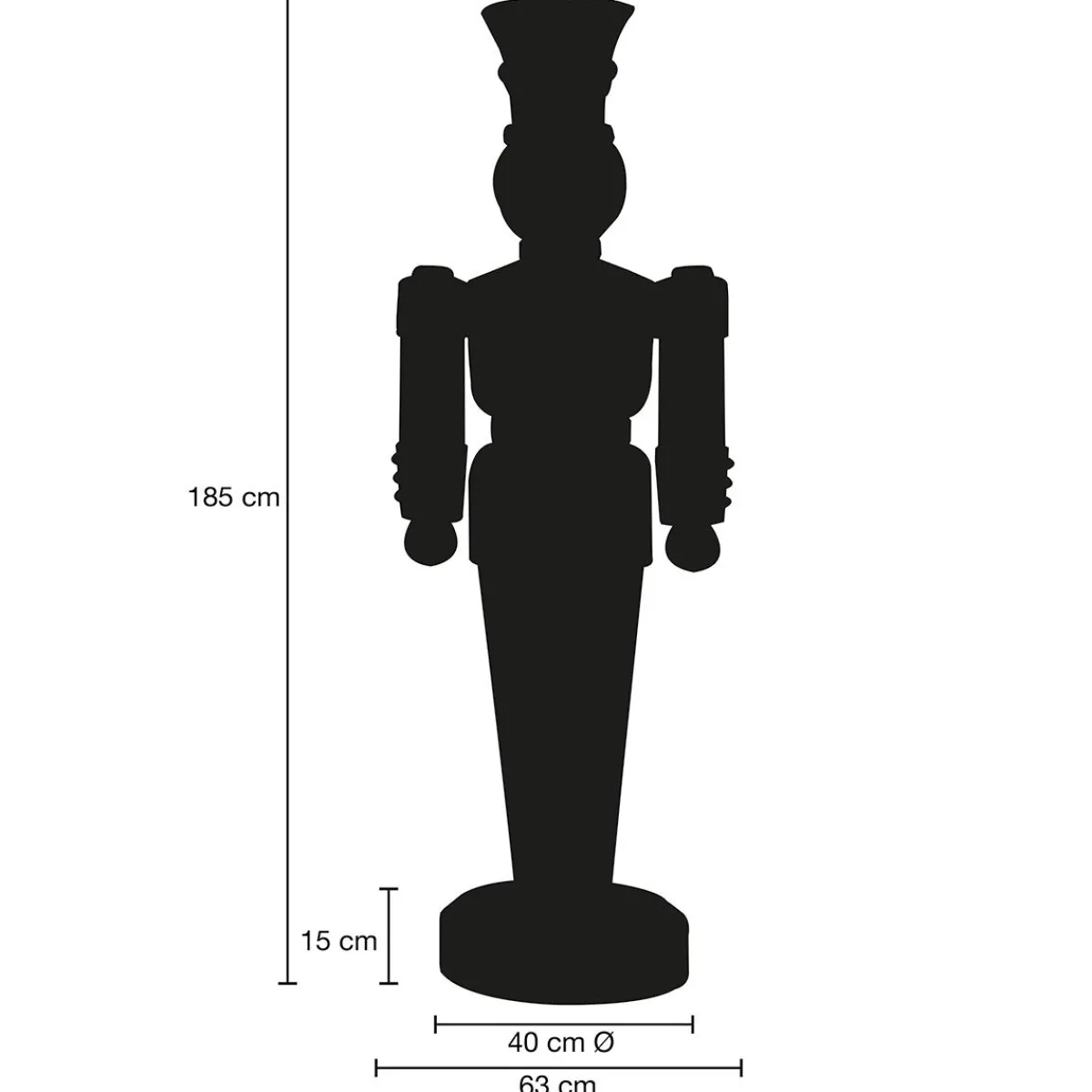 Online DecoWoerner Soldat Figur 185 Cm, Gold-, Vollplastisch braun