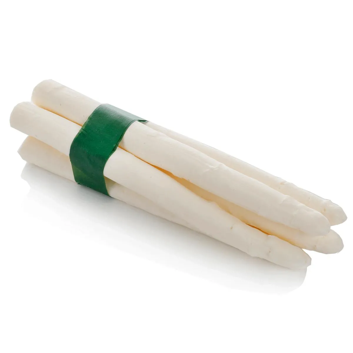 New DecoWoerner Spargelbund, Weiss -Lebensmittel-Attrappe 22 Cm weiß